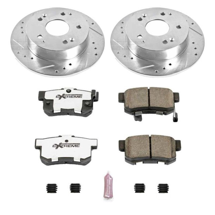 Power Stop 97-01 Acura Integra Rear Z26 Street Warrior Brake Kit.