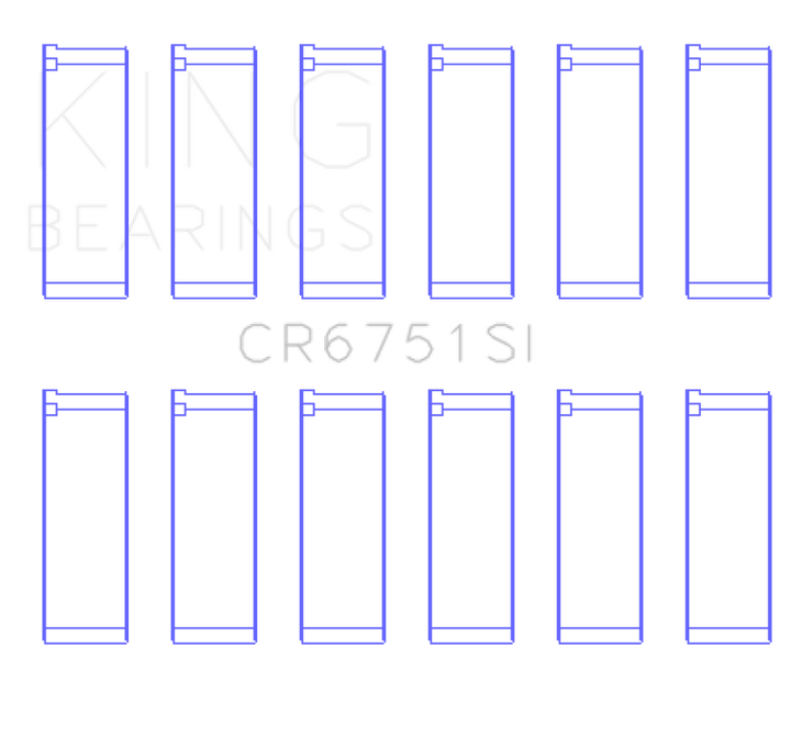 King 97-07 Ford 2.5L/2.9L/3.0L (Size STD) Rod Bearing Set