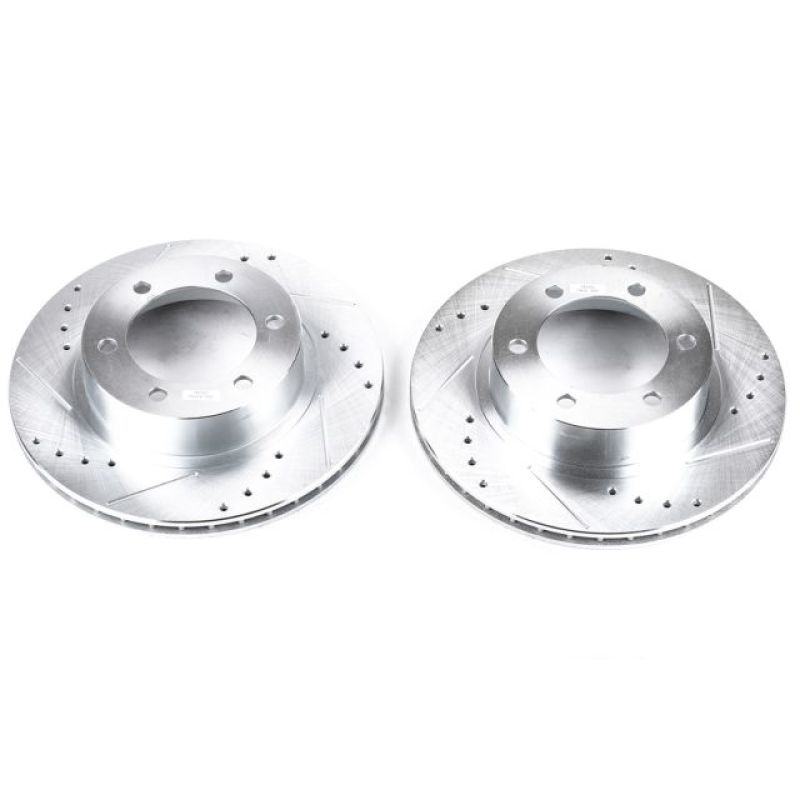 Power Stop 96-02 Toyota 4Runner Front Evolution Drilled & Slotted Rotors - Pair.