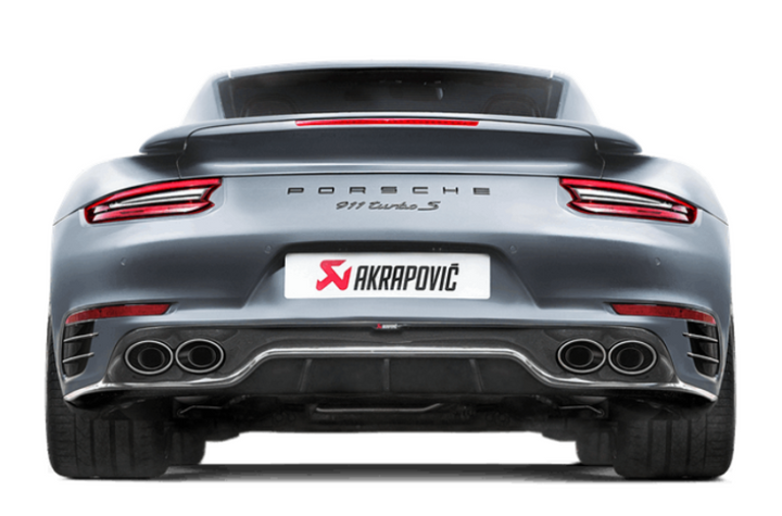 Akrapovic 16-17 Porsche 911 Turbo/Turbo S (991.2) Rear Carbon Fiber Diffuser - High Gloss.
