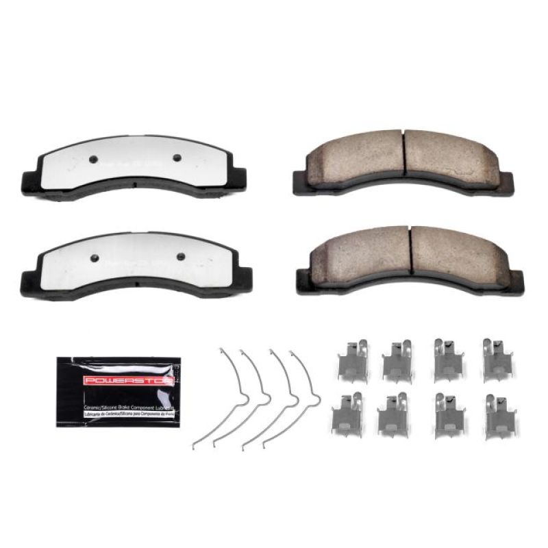 Power Stop 00-05 Ford Excursion Front Z36 Truck & Tow Brake Pads w/Hardware.