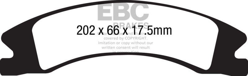 EBC 15+ Cadillac Escalade Ext/Esv 6.2 2WD Greenstuff Front Brake Pads.