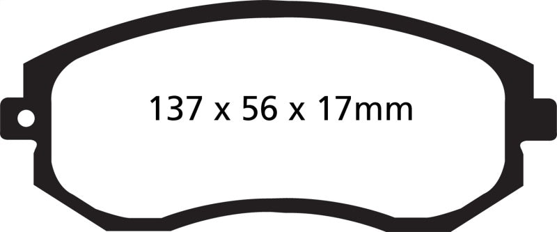 EBC 12+ Scion FR-S 2 Yellowstuff Front Brake Pads.