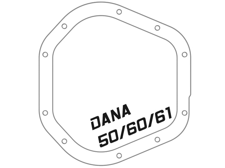 aFe Pro Series Dana 60 Front Differential Cover Black w/ Machined Fins 17-20 Ford Trucks (Dana 60).