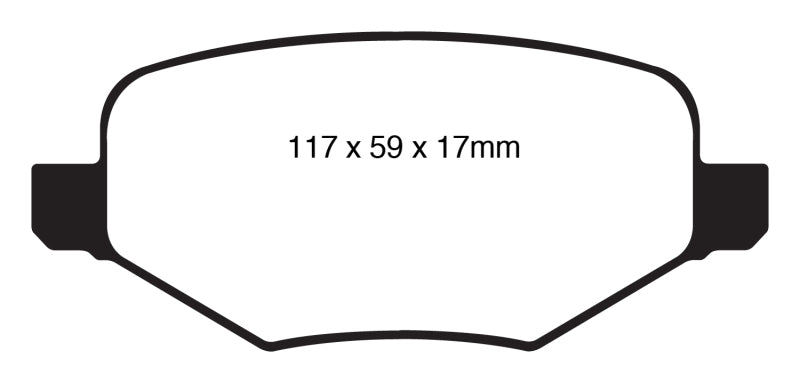 EBC 11-14 Ford Edge 2.0 Turbo Ultimax2 Rear Brake Pads.