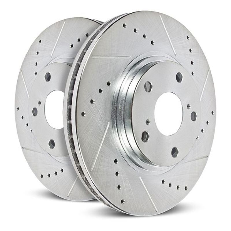 Power Stop Jeep Wrangler BBK Front Drilled & Slotted Rotor - Pair.