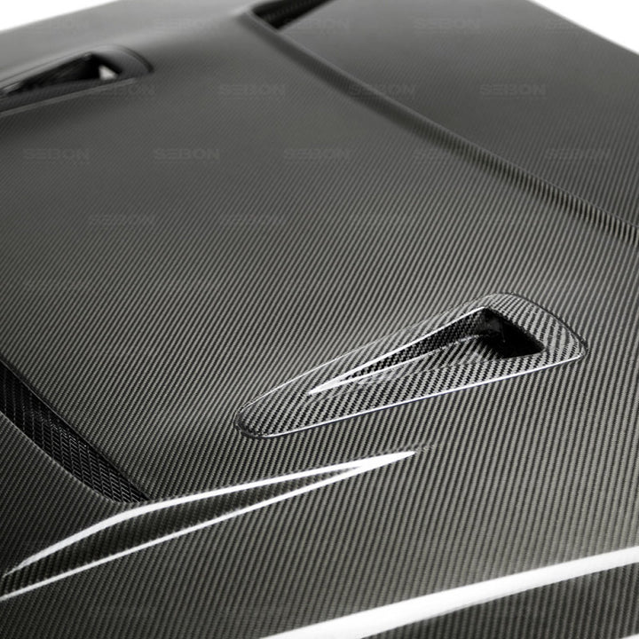 Seibon 09-12 Nissan GTR R35 DV-Style Carbon Fiber Hood.