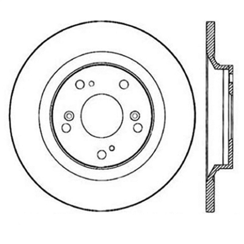 StopTech Power Slot SportStop 00-06 Honda S2000 Slotted Rear Right Rotor.