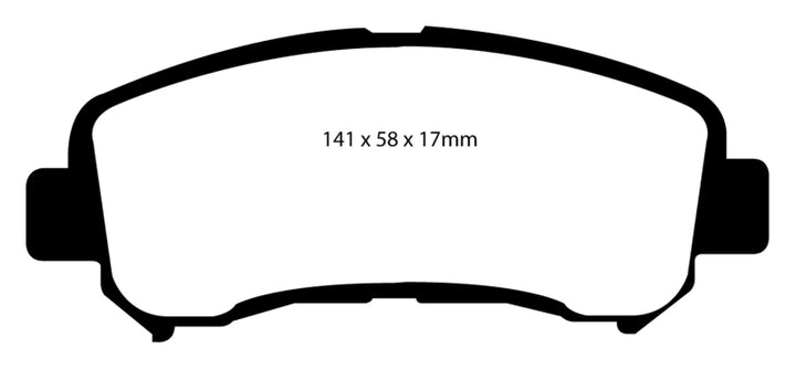 EBC 14+ Nissan Juke 1.6 Turbo Nismo RS Greenstuff Front Brake Pads.