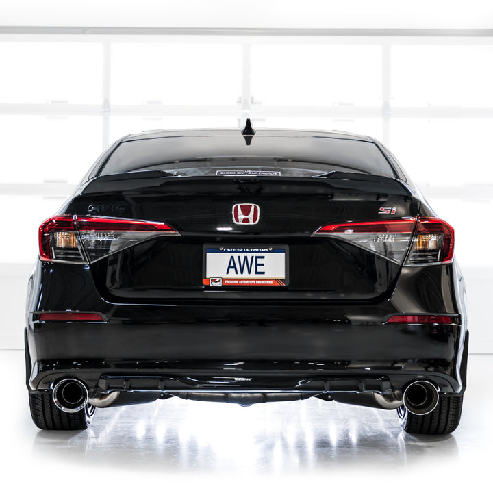 AWE Tuning 22+ Honda Civic Si/Acura Integra Track Edition Catback Exhaust - Dual Chrome Silver Tips