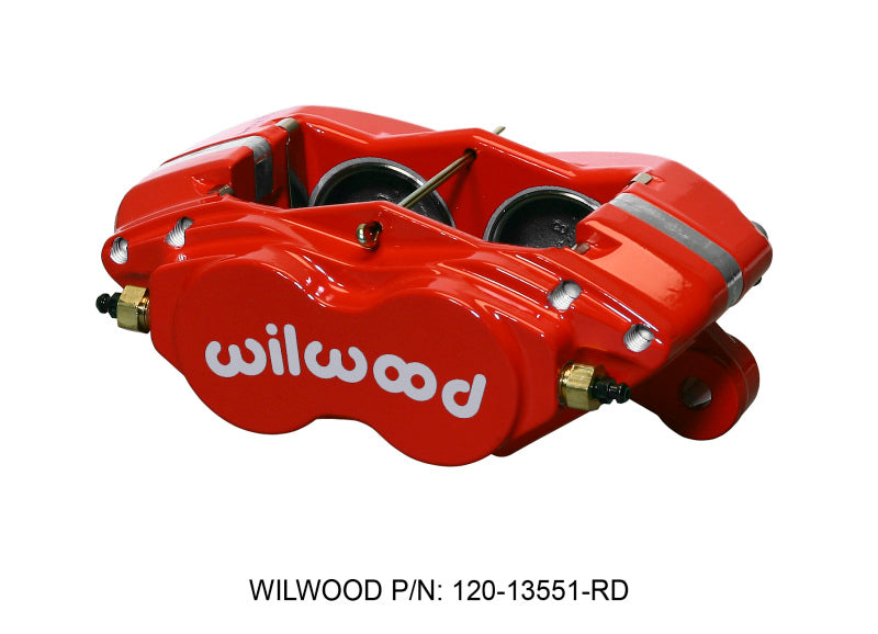 Wilwood Caliper-Forged Dynalite-M-Red 1.75in Pistons 1.00in Disc.