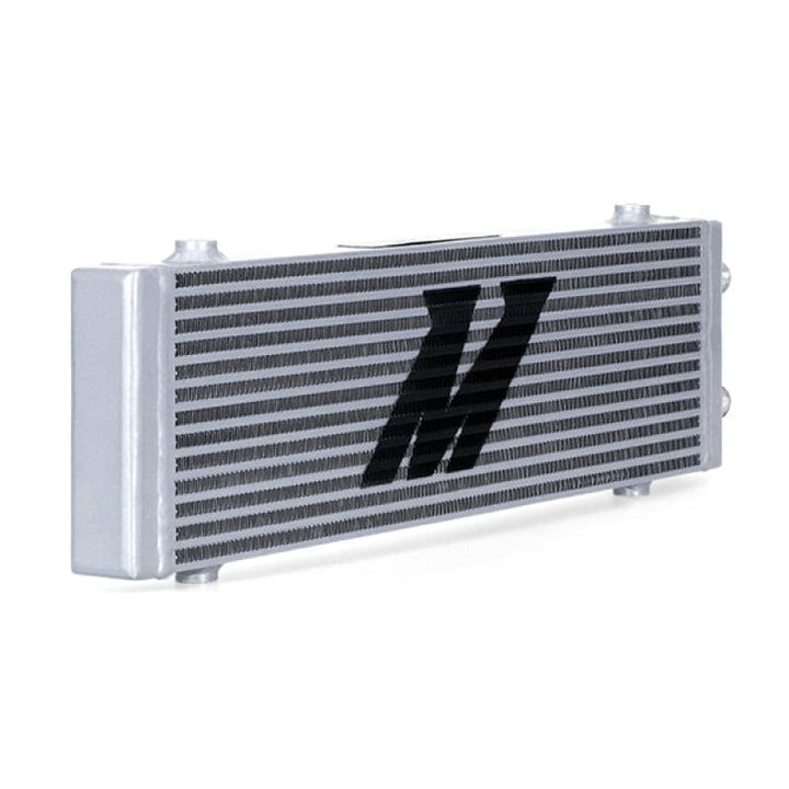 Mishimoto Universal Large Bar and Plate Dual Pass Silver Oil Cooler.