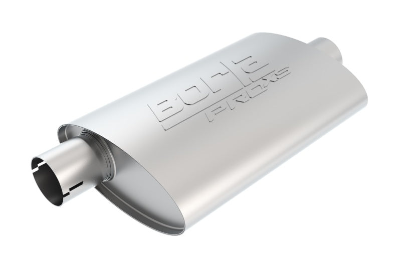 Borla Universal Center/Offset Oval 2.5in In/Out 14in x  4.25in x 1.88in PRO-XS Muffler.