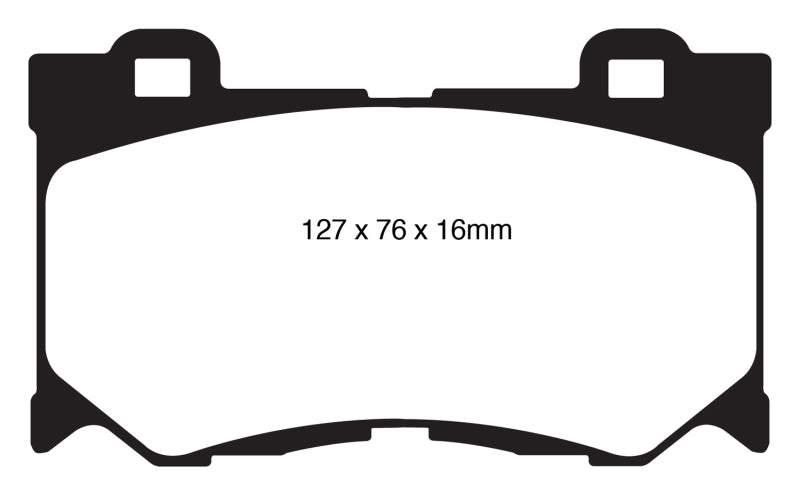 EBC 08-13 Infiniti FX50 5.0 Redstuff Front Brake Pads.