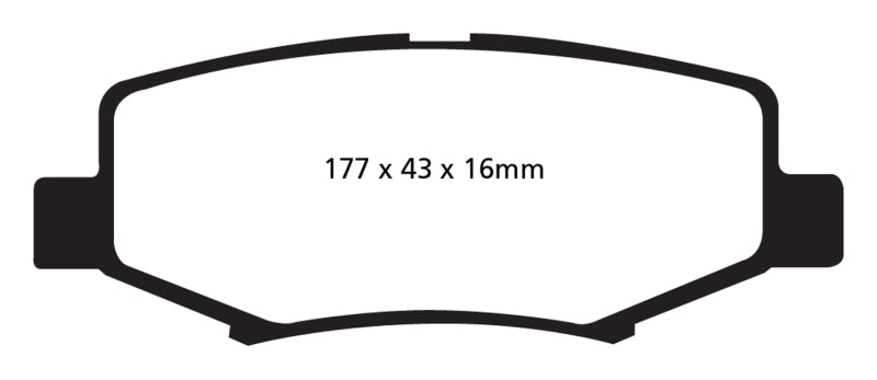 EBC 06-11 Dodge Nitro 3.7 Yellowstuff Rear Brake Pads.