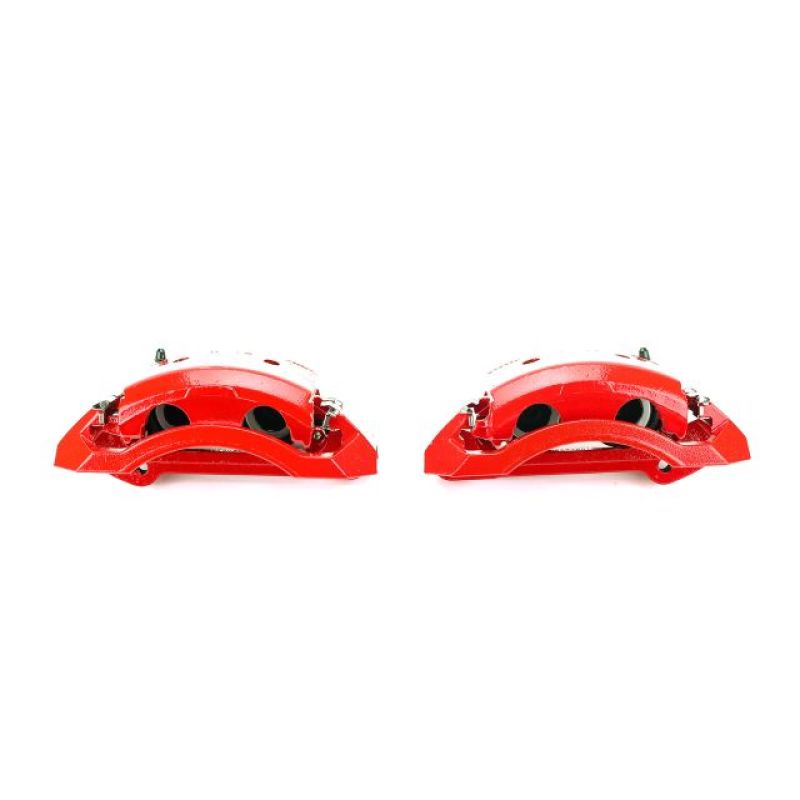 Power Stop 00-02 Dodge Ram 2500 Front Red Calipers w/Brackets - Pair.