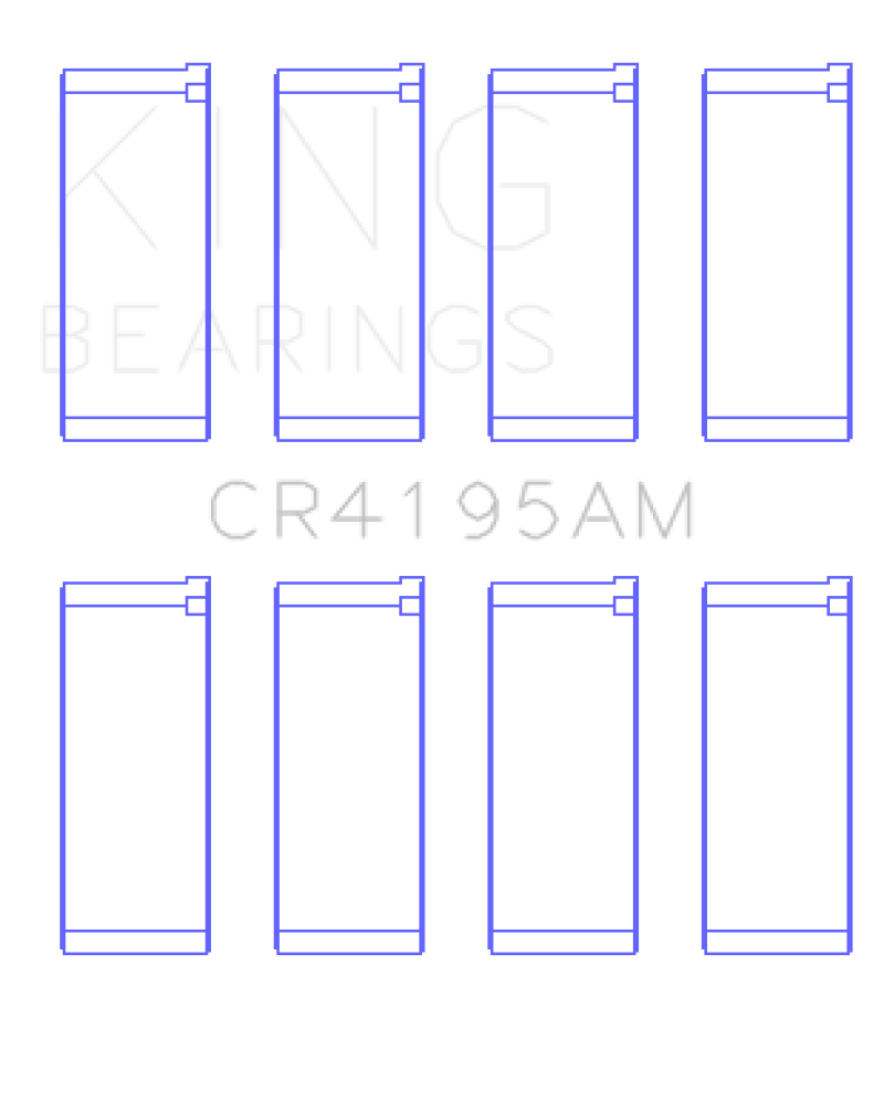 King Chrysler 420A (Size Standard) Connecting Rod Bearing Set.