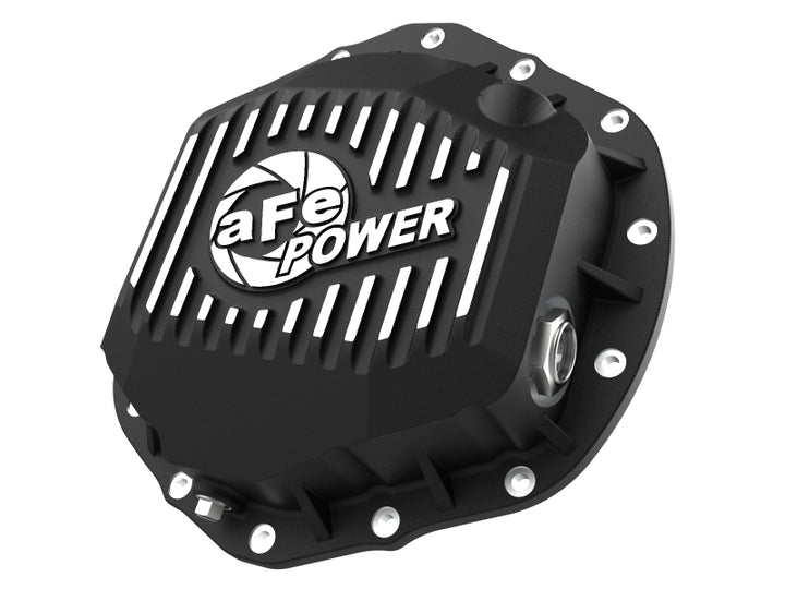 aFe 2020 Chevrolet Silverado 2500 HD  Rear Differential Cover Black ; Pro Series w/ Machined Fins.