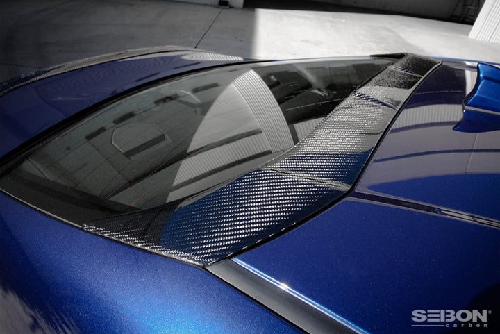 Seibon 12-13 Scion FRS Carbon Fiber Rear Fin Spoiler.