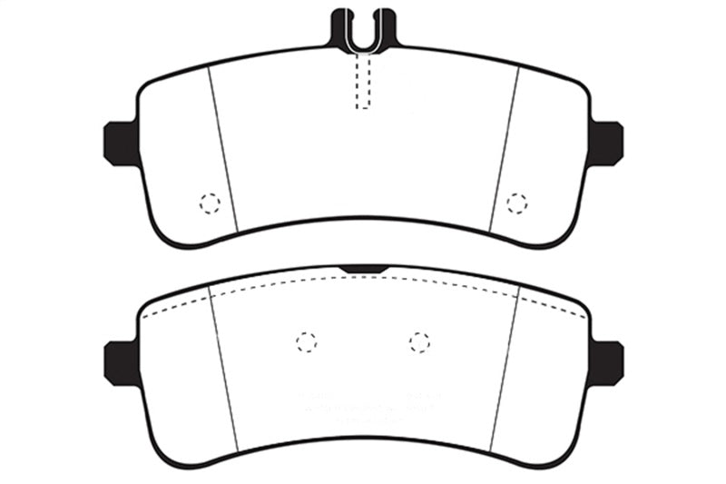 EBC 2015+ Mercedes-Benz C63 S AMG (W205) 4.0L Twin Turbo Redstuff Rear Brake Pads.