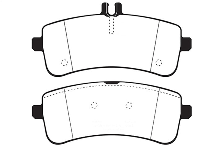 EBC 2015+ Mercedes-Benz C63 S AMG (W205) 4.0L Twin Turbo Redstuff Rear Brake Pads.