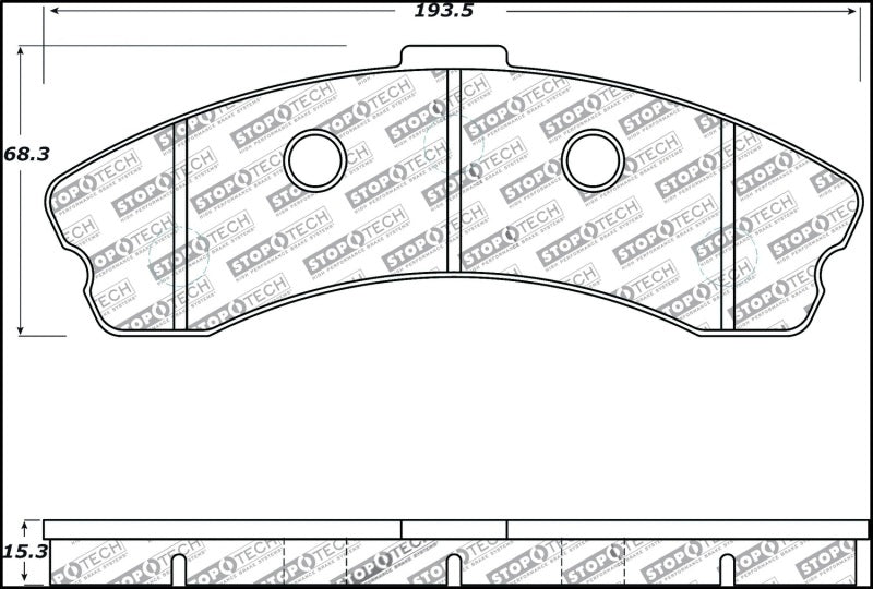 StopTech Performance 06-09 Chevrolet Corvette Z06 Front Brake Pads.