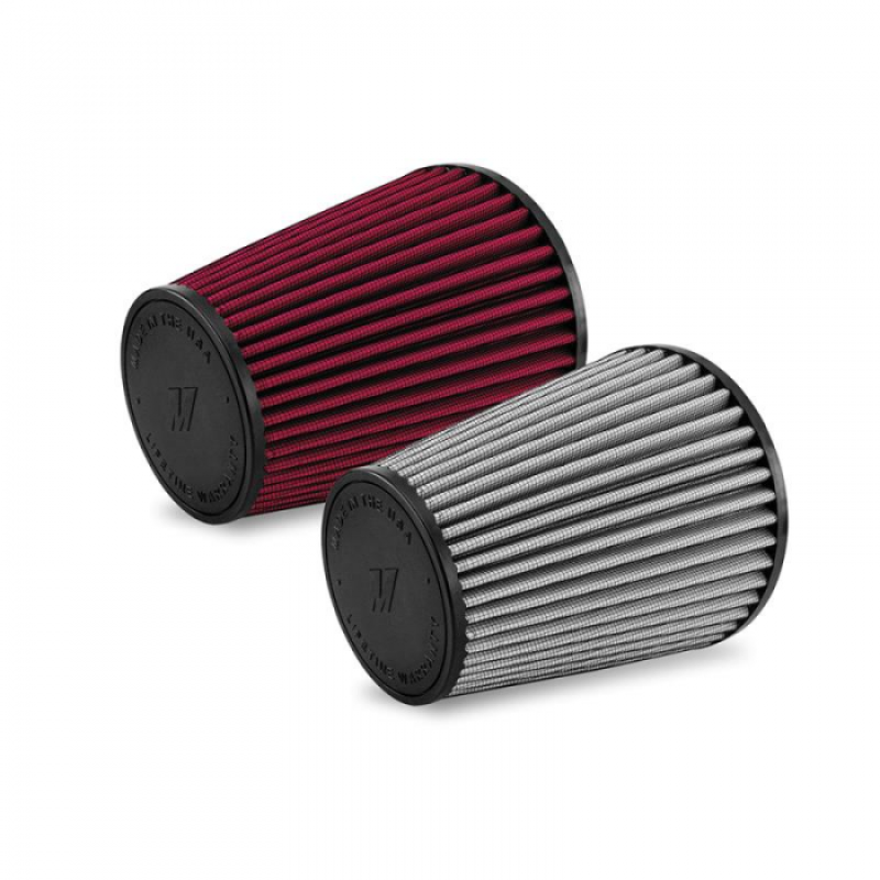 Mishimoto Air Filter 4.5in Inlet 7.8in Filter Length Dry Washable.
