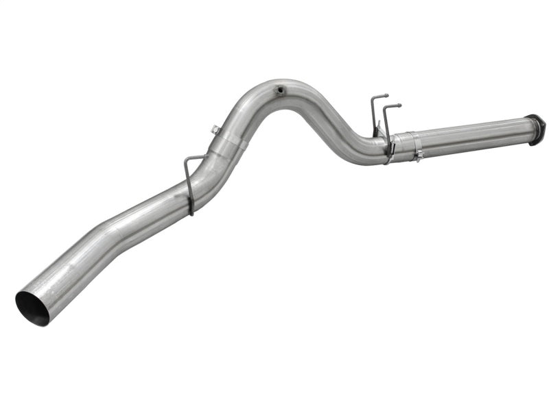aFe MACHForce XP Exhaust 5in DPF-Back Stainless Steel Exhaust 2015 Ford Turbo Diesel V8 6.7L No Tip.