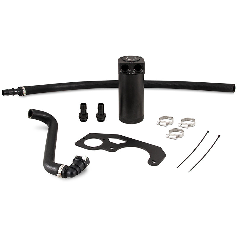 Mishimoto 2018+ Jeep Wrangler JL 2.0L Baffled Oil Catch Can Kit - Black.