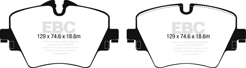 EBC 16-17 BMW X1 XDrive28i Yellowstuff Front Brake Pads.