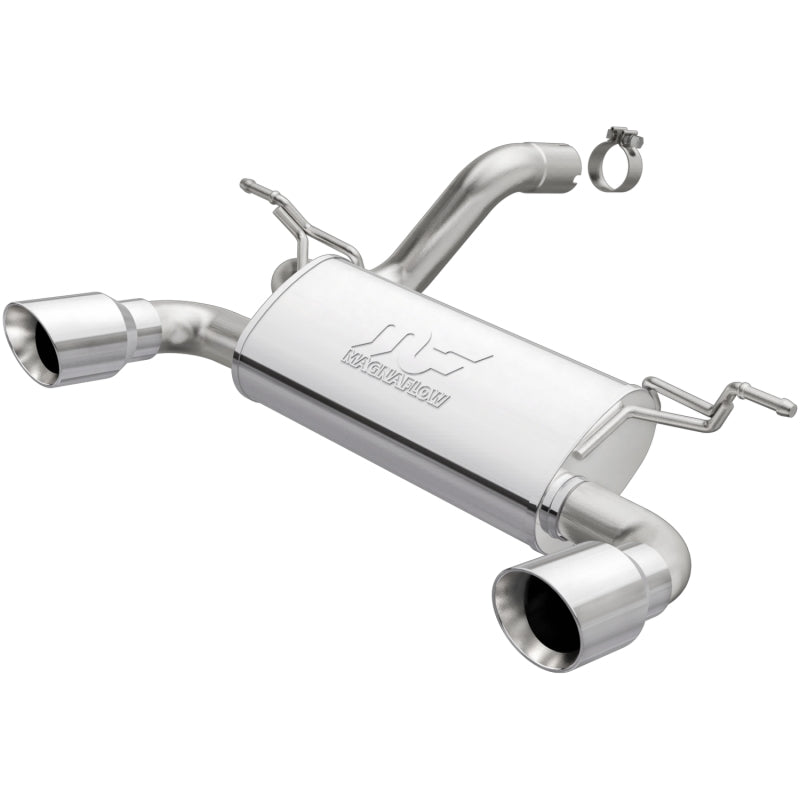 MagnaFlow 2018+ Jeep Wrangler 3.6L Dual Polished Tip Axle-Back Exhaust.