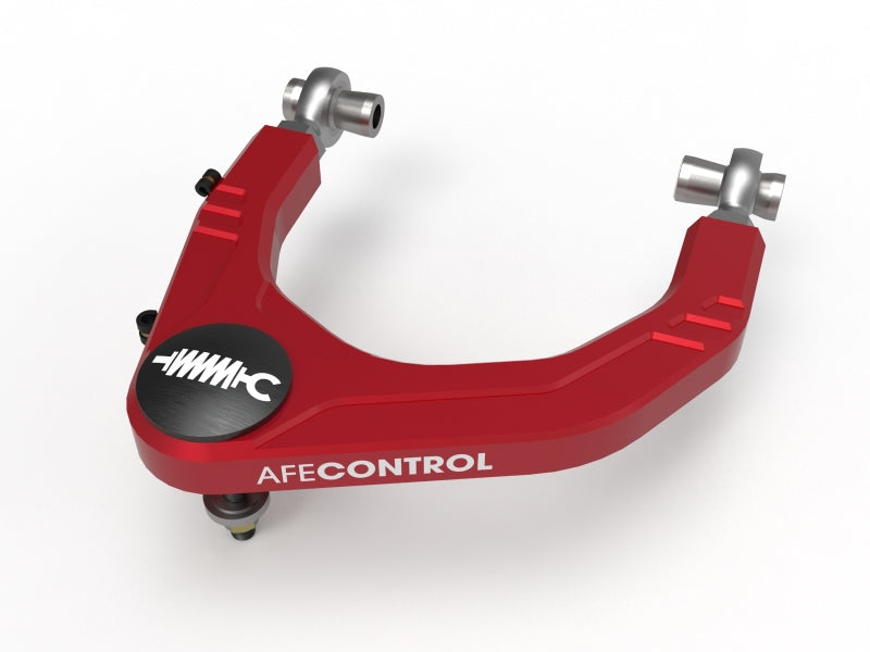 aFe Control 05-23 Toyota Tacoma Upper Control Arms - Red Anodized Billet Aluminum.
