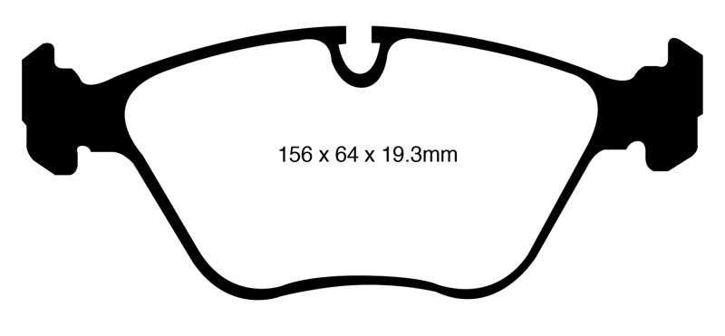 EBC 10-14 BMW X5 4.4 Twin Turbo (50) Yellowstuff Front Brake Pads.