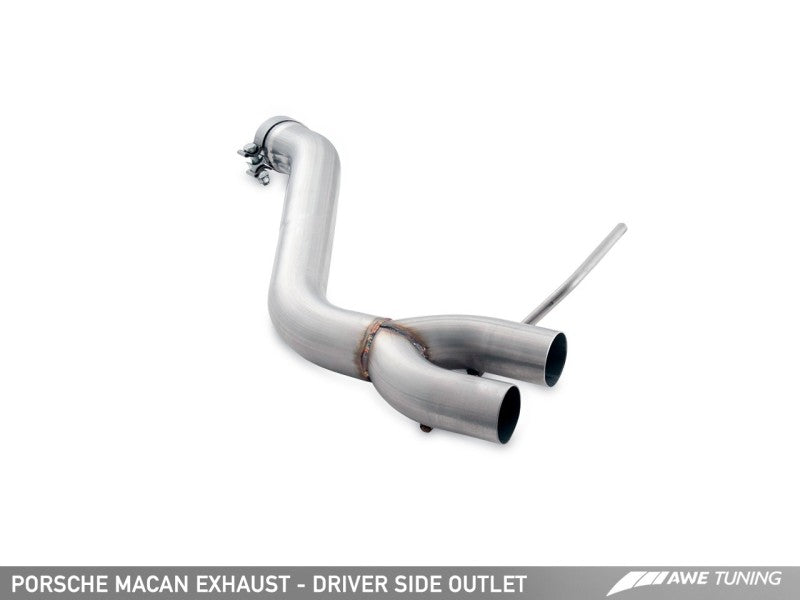 AWE Tuning Porsche Macan Track Edition Exhaust System - Diamond Black 102mm Tips.