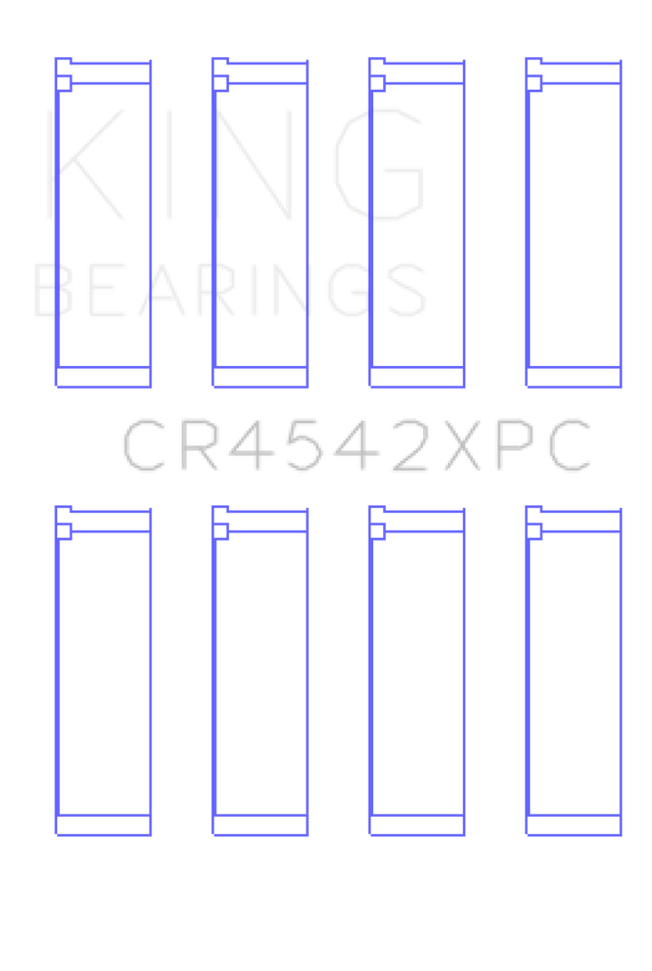 King Honda K-Series (Size STD) pMaxKote Performance Rod Bearing Set.