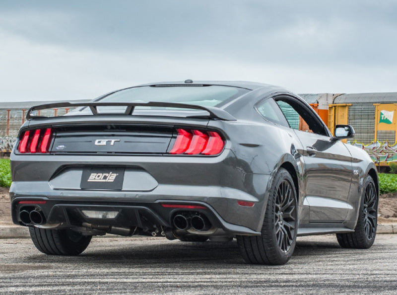 Borla 18-19 Ford Mustang GT 5.0L AT/MT 2.5in S-Type Axle Back Exhaust w/ Valves - Black Chrome Tips.