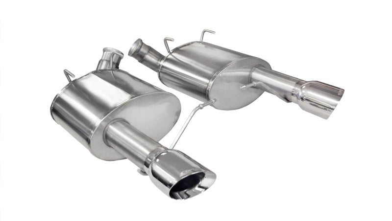 Corsa 11-14 Ford Mustang GT/Boss 302 5.0L V8 Polished Xtreme Axle-Back Exhaust.