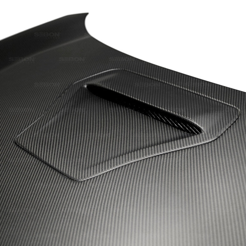 Seibon 17-18 Honda Civic Type-R OEM-Style Dry Carbon Fiber Hood.