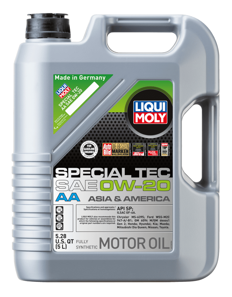 LIQUI MOLY 5L Special Tec AA Motor Oil SAE 0W20.
