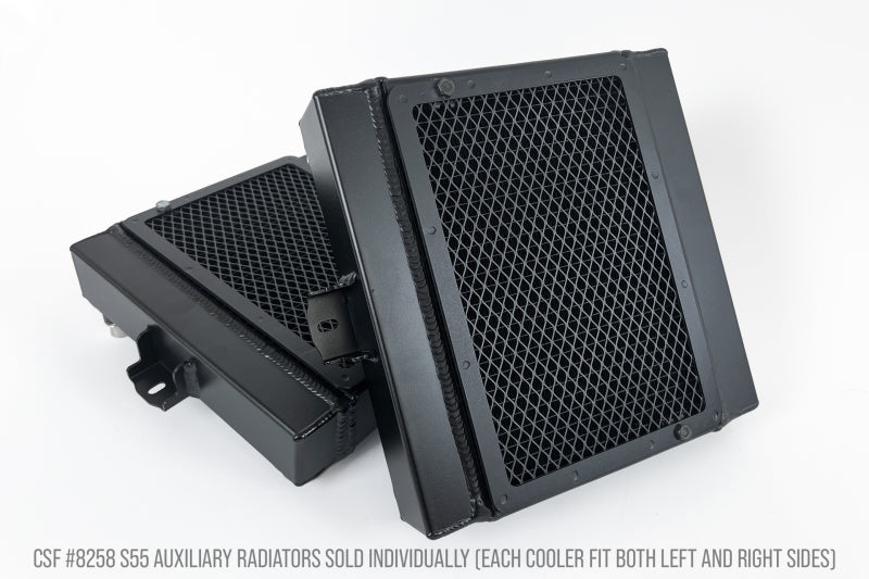 CSF BMW F8X M3/M4/M2C Auxiliary Radiators w/ Rock Guards (Sold Individually - Fits Left and Right.