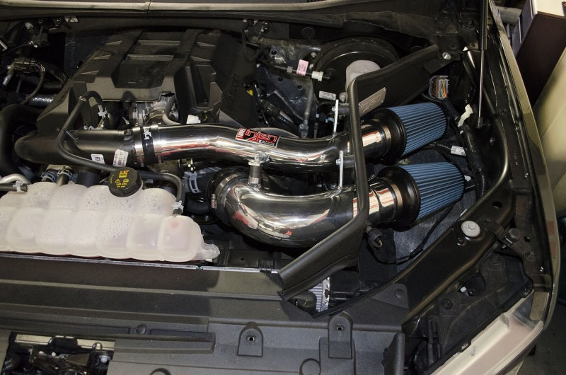 Injen 2015+ Ford F-150 V6 2.7L/3.5L EcoBoost Polished Short Ram Intake (Includes Heat Shield).