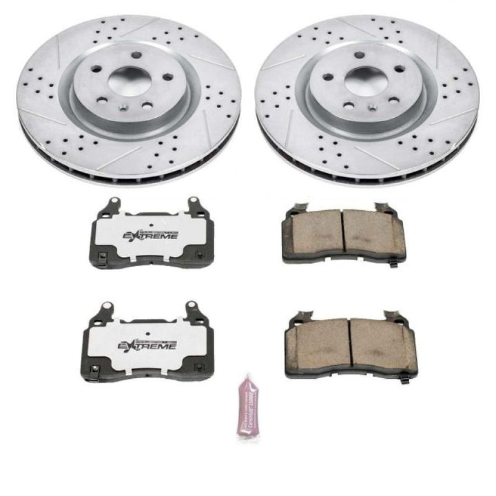 Power Stop 10-15 Chevrolet Camaro Front Z26 Street Warrior Brake Kit.