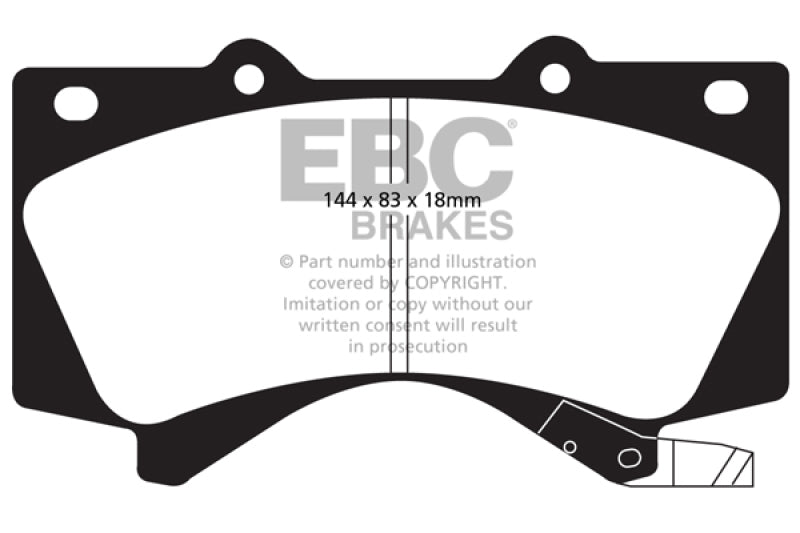 EBC 08+ Lexus LX570 5.7 Ultimax2 Front Brake Pads.