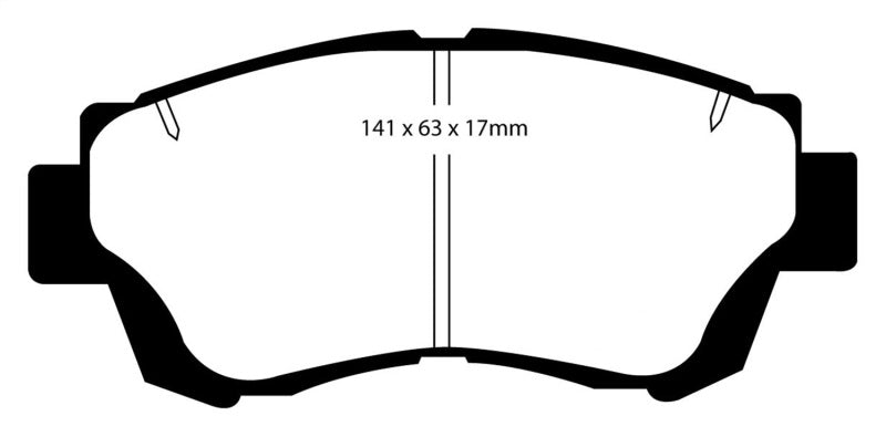 EBC 92-96 Lexus ES300 3.0 Yellowstuff Front Brake Pads.