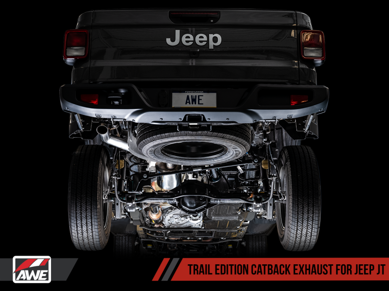 AWE Tuning 20-21 Jeep Gladiator JT 3.6L Trail Edition Cat-Back Exhaust.