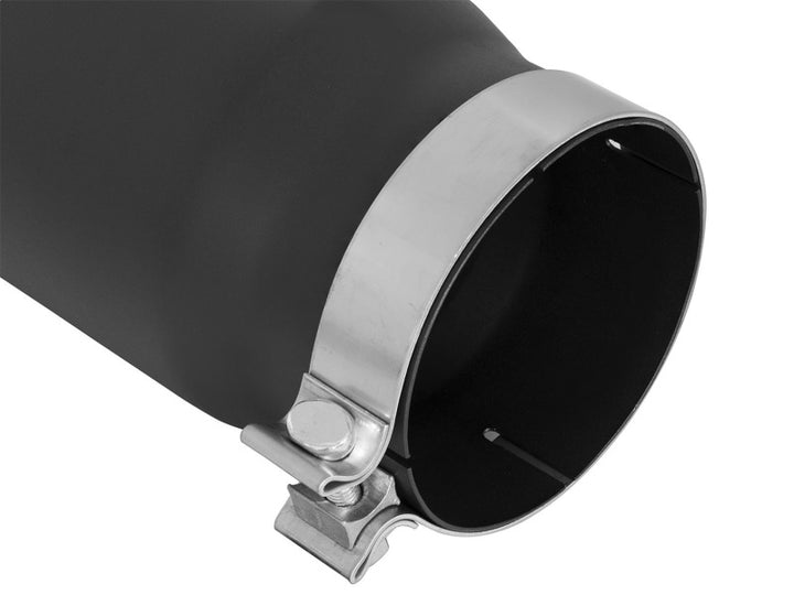 aFe Power MACH Force-Xp 5in In x 6in Out x 15in L Bolt-On 409 SS Exhaust Tip - Black.