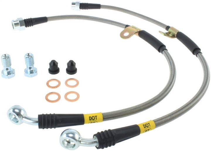 StopTech 07-08 Cadillac Escalade Stainless Steel Front Brake Lines.