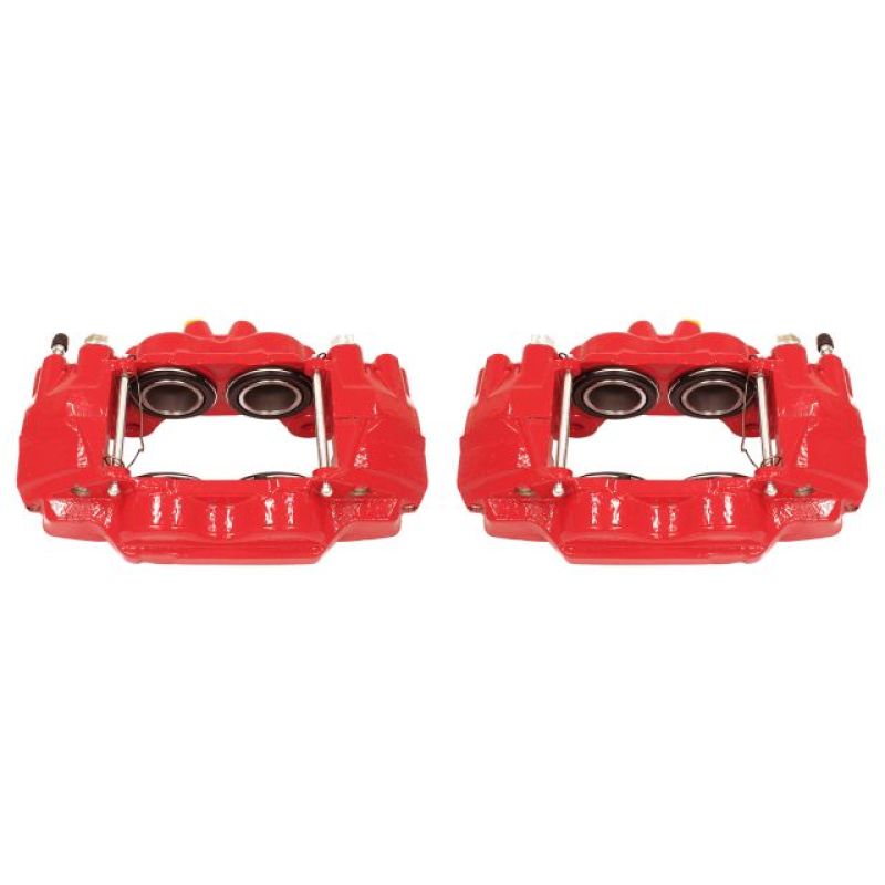 Power Stop 03-09 Toyota 4Runner Front Red Calipers w/o Brackets - Pair.