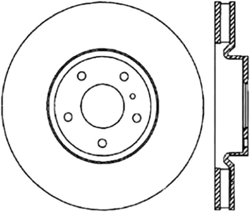 StopTech Slotted & Drilled Sport Brake Rotor.