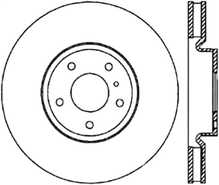 StopTech Slotted & Drilled Sport Brake Rotor.